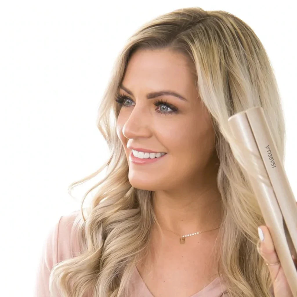 Isabella™ 2-in-1 Haarstyler: Glattes oder lockiges Haar in Sekunden!