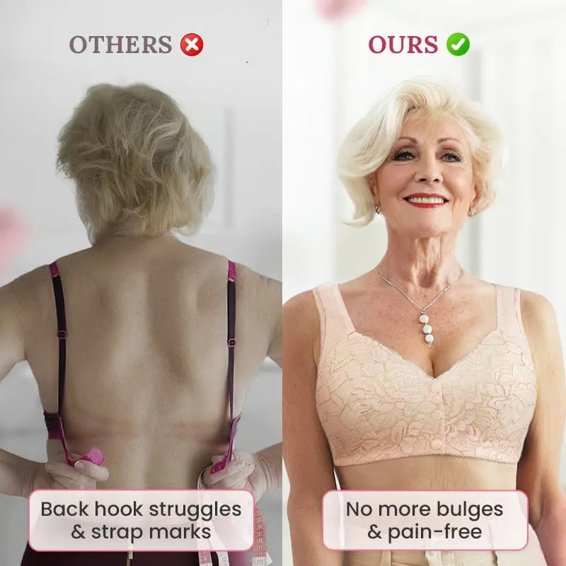 Wireless Lace Front Closure Bra: Stop Wrestling With Back Hooks